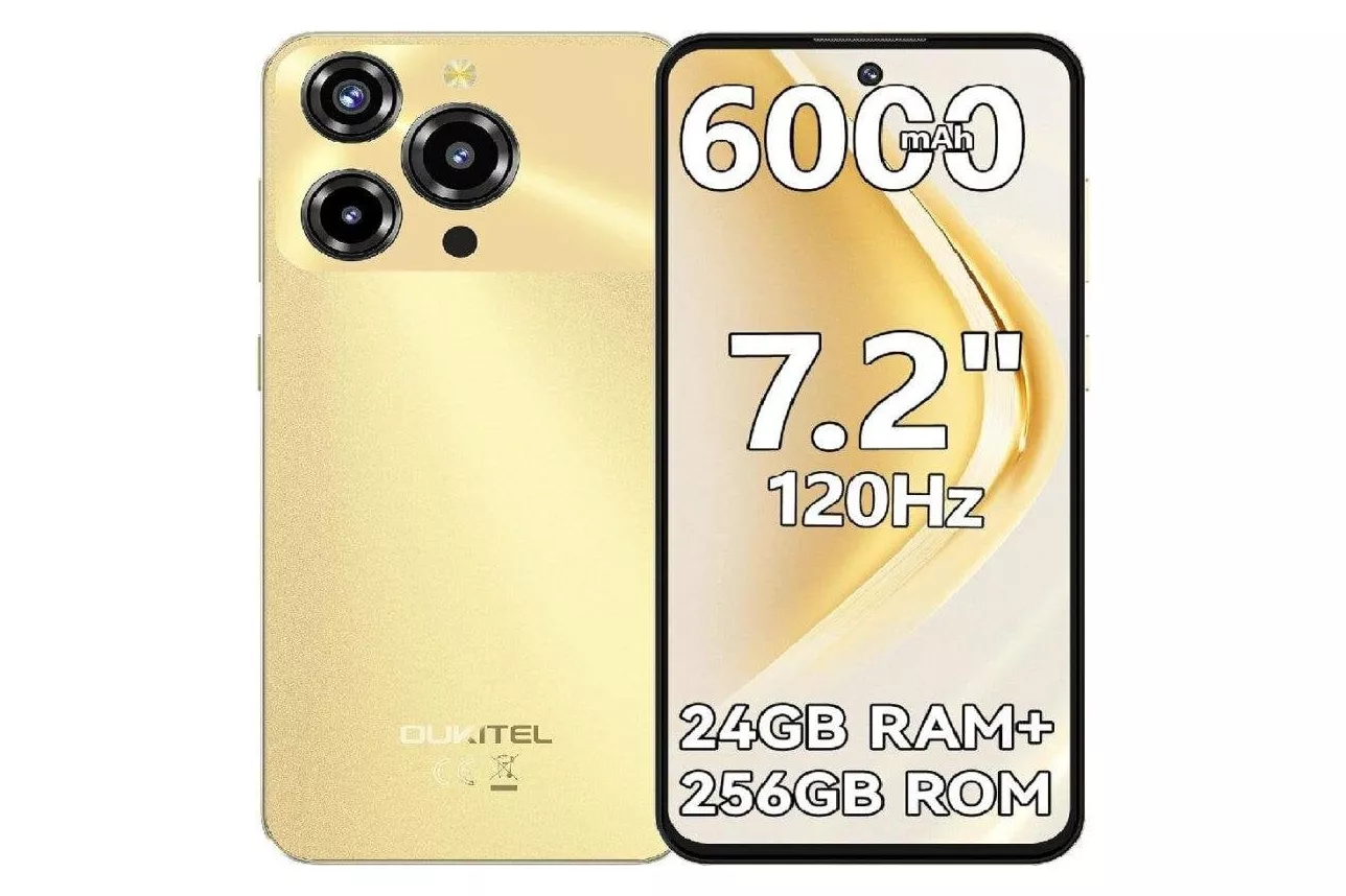 Oukitel C69 4G 8GB 256GB 7,2" Dorado bater&iacute;a 6000 mAh