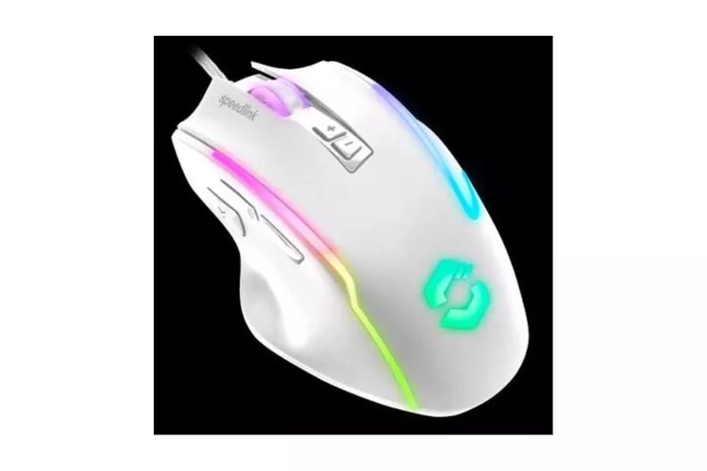 Rat&oacute;n SPEEDLINK SL-680024-WT con cable 12800 DPI blanco