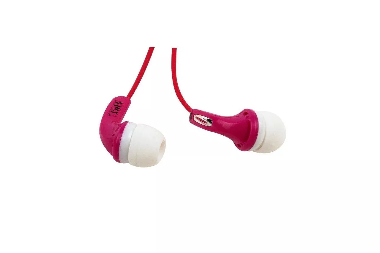 Auriculares TnB Fizz con cable y jack de 3,5 mm para m&uacute;sica, fucsia