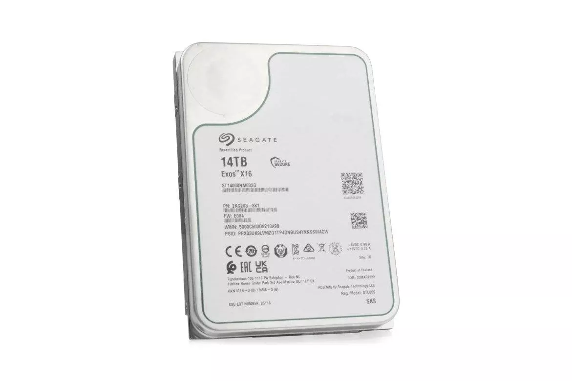 Disco Duro Seagate Exos 14 TB HDD 7200 rpm