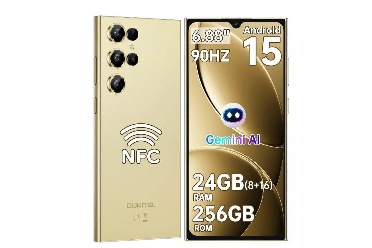 Oukitel C61 Pro 4G 8GB 256GB 6.88" Dorado