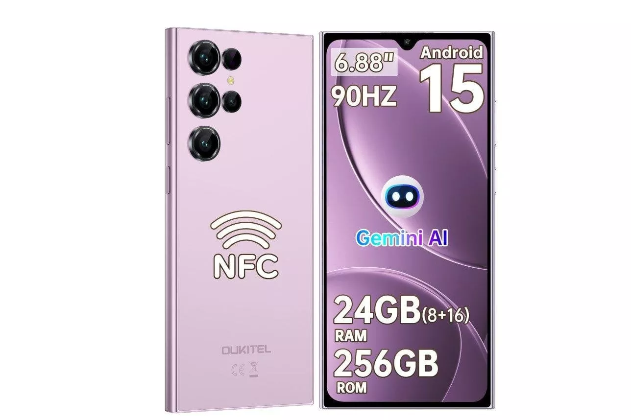 Oukitel C61 Pro 4G 8GB 256GB 6.88" Morado