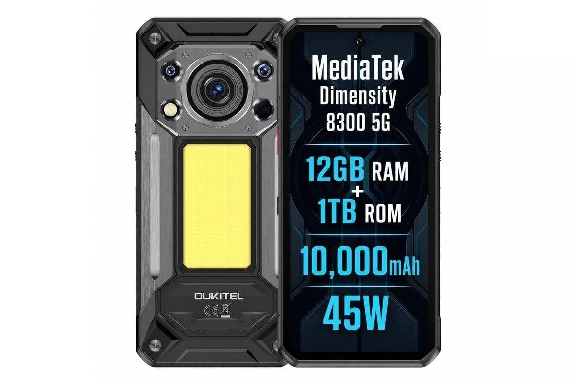 Oukitel WP500 5G 12GB 1TB 6,8" Negro bater&iacute;a 10.000 mAh