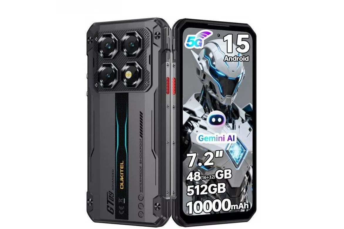Oukitel WP60 5G 16GB 7.2" 512GB Negro bater&iacute;a extra larga