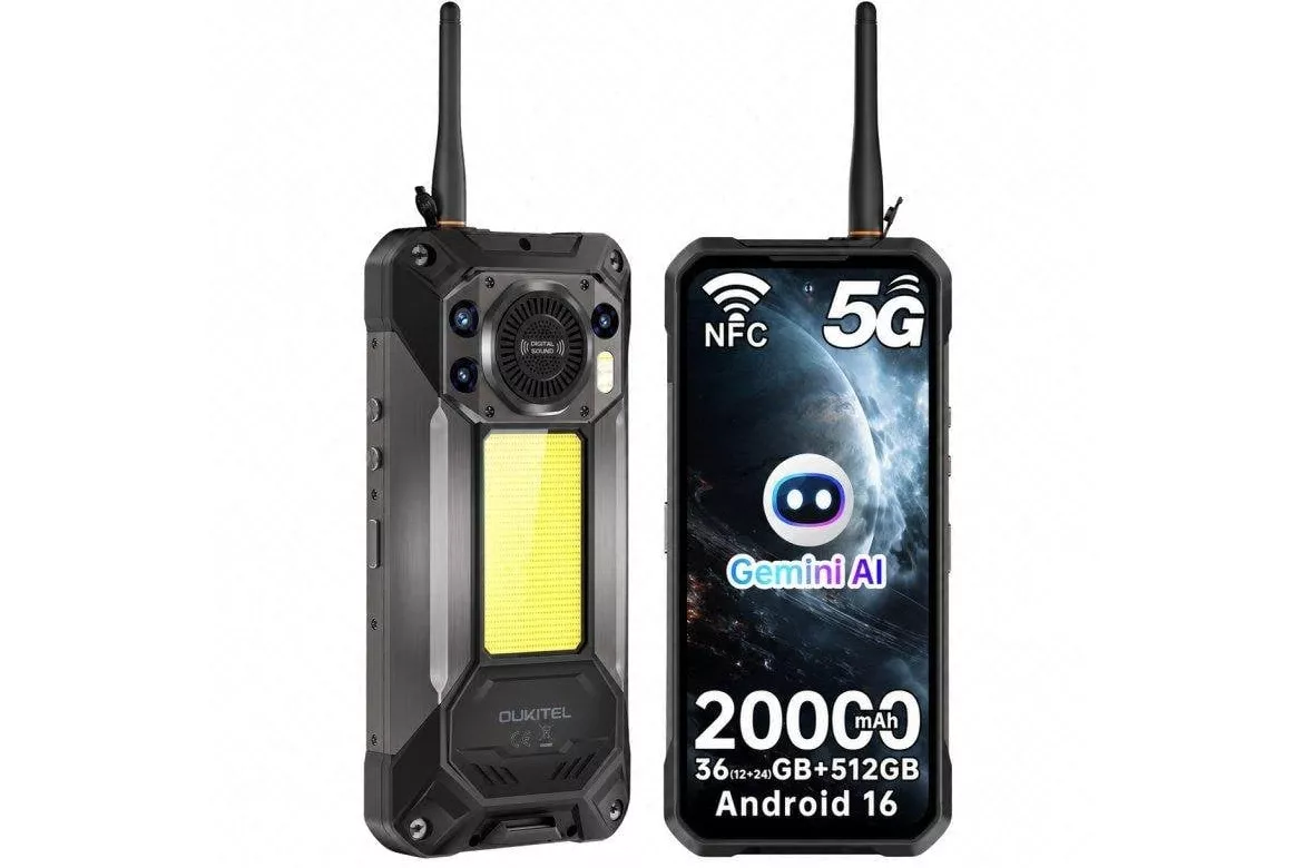 Oukitel WP61 Plus 5G 12GB 6.8" 512GB Negro bater&iacute;a extragrande