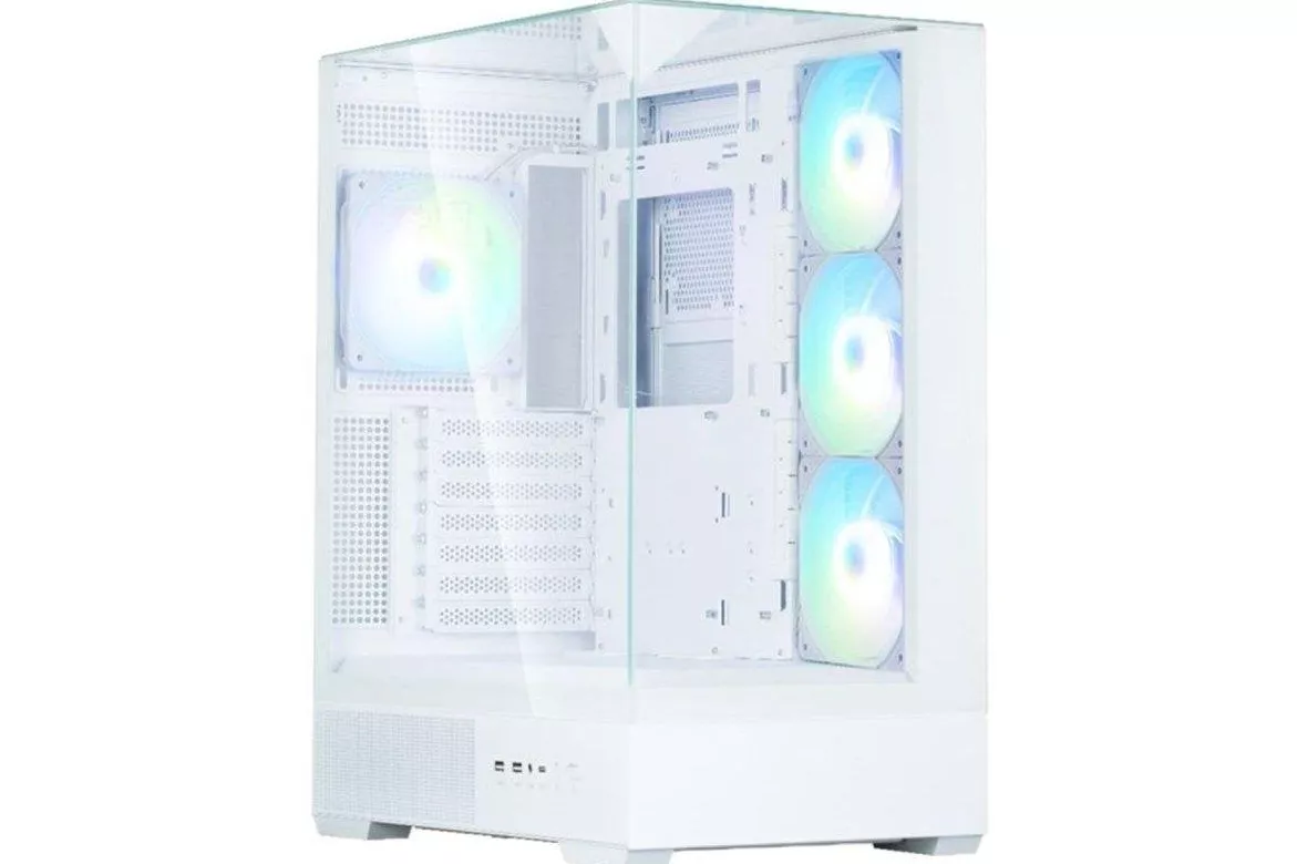 Caja PC Zalman P40 Prism Plus Blanca Torre Midi ATX Cristal Templado A-RGB
