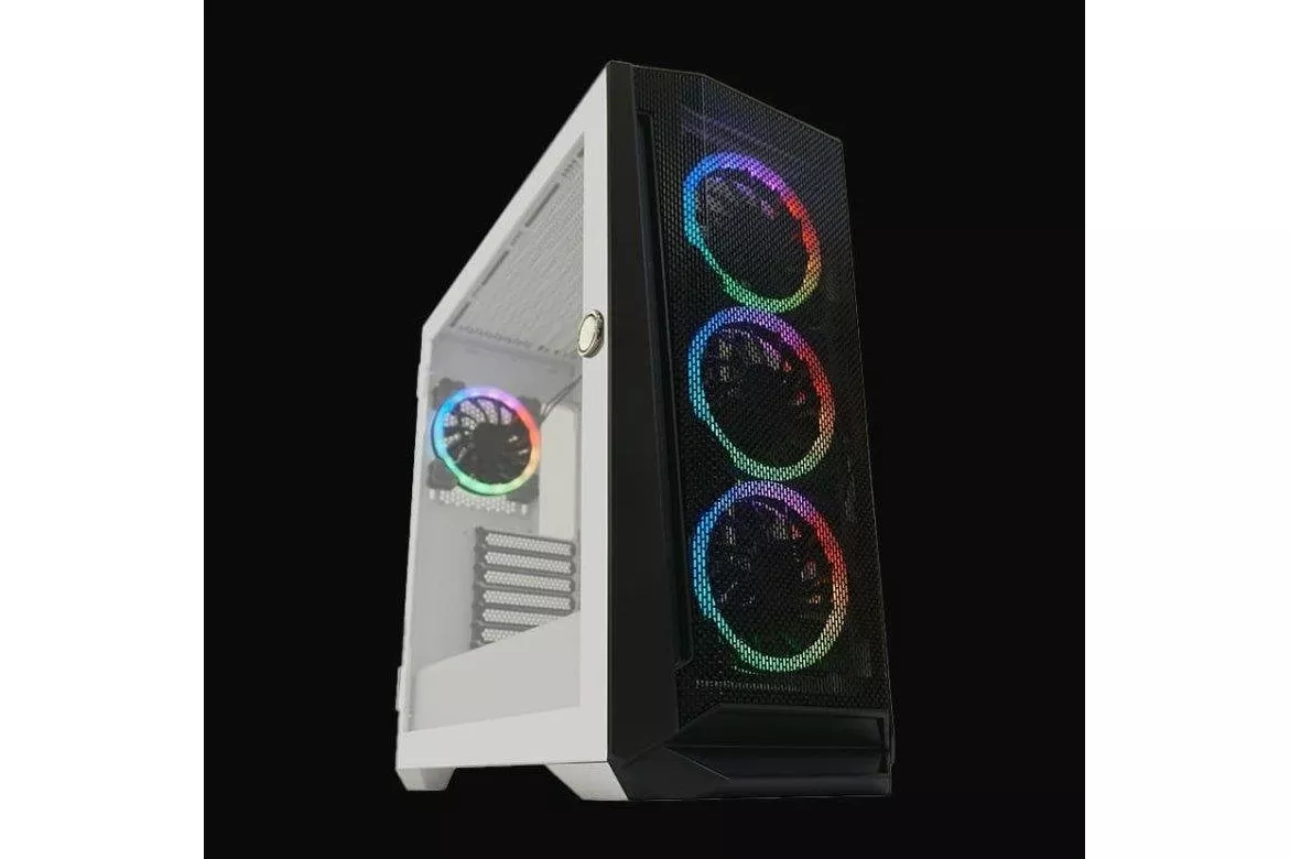 Caja PC LC-Power Gaming 805BW Holo-1_X Midi-Tower Cristal Templado 4 Ventiladores ARGB