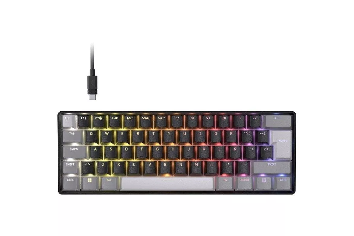 Teclado Corsair Clipper Pro Mini 60 Hall Effect Magn&eacute;tico compacto con RGB y alta frecuencia