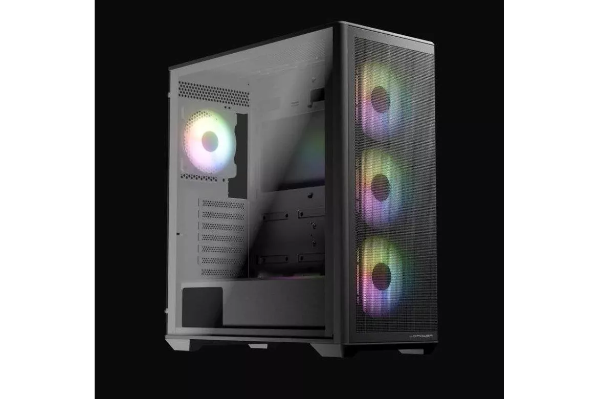 Caja PC LC-Power Gaming 811B Meshwork-XL Dark 4 Ventiladores ARGB