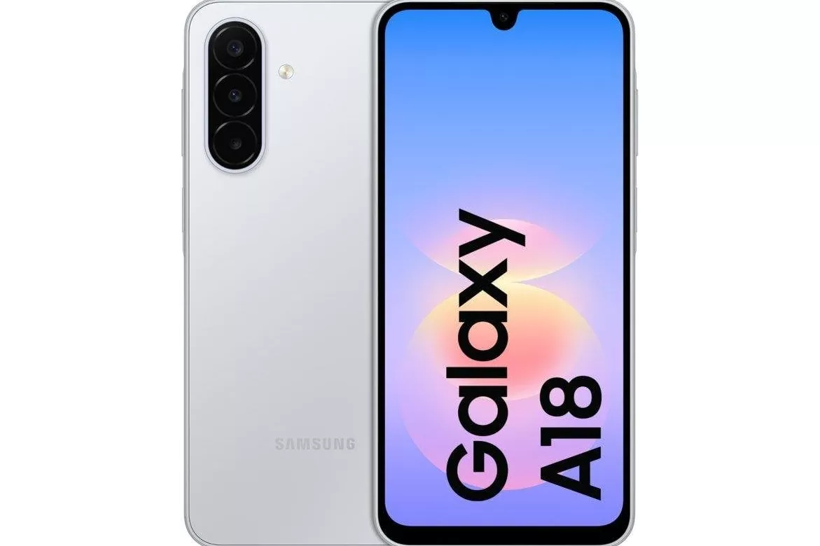 Samsung Galaxy A18 4GB 128GB Plateado - Smartphone 6.7"