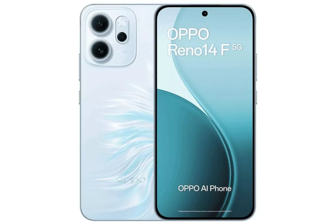 Oppo Reno 14 F 8GB 256GB Azul (5G) - Smartphone 6.57"