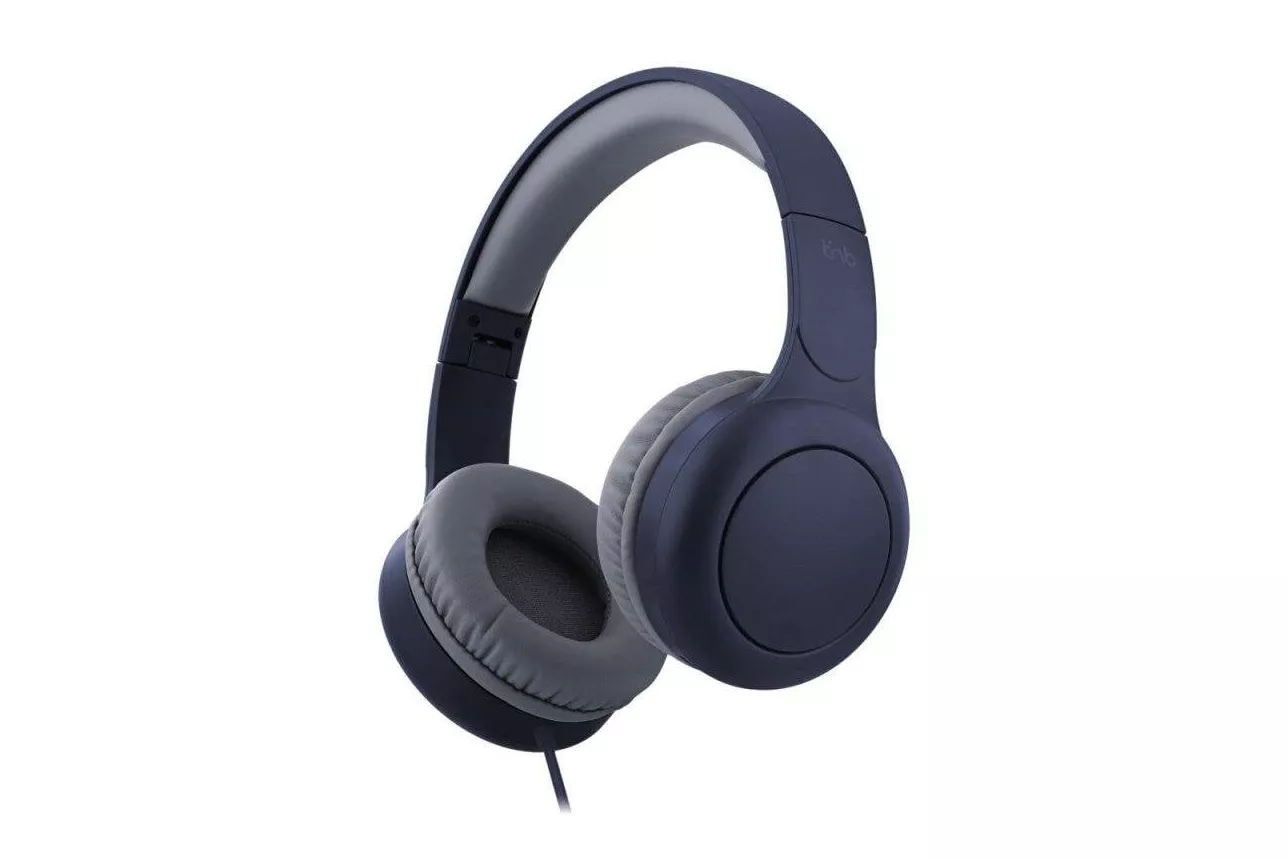 Auriculares TnB Tonality Link con cable USB-C, plegables, azul marino y gris