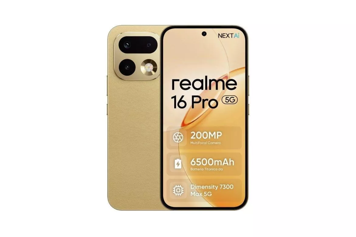 Realme 16 Pro 5G 8GB 256GB 6.8" Dorado