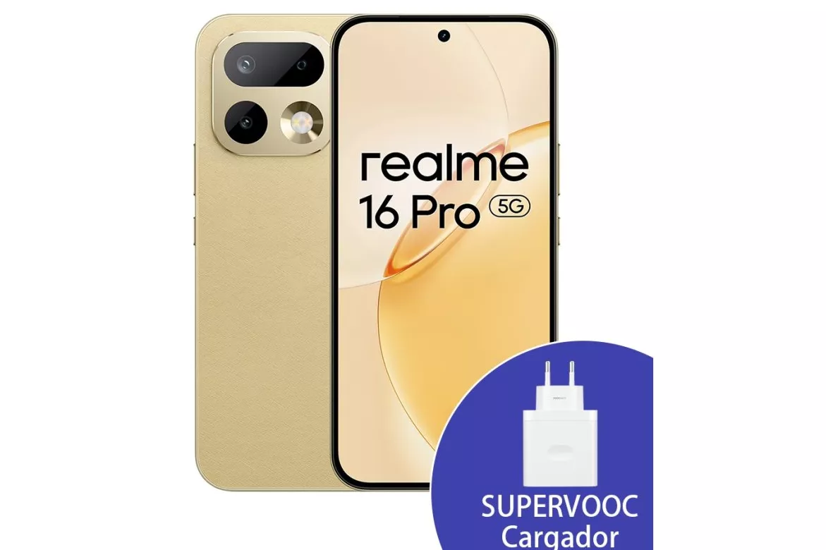 Realme 16 Pro 5G 8GB 256GB 6.78" Dorado Incluye cargador 45W