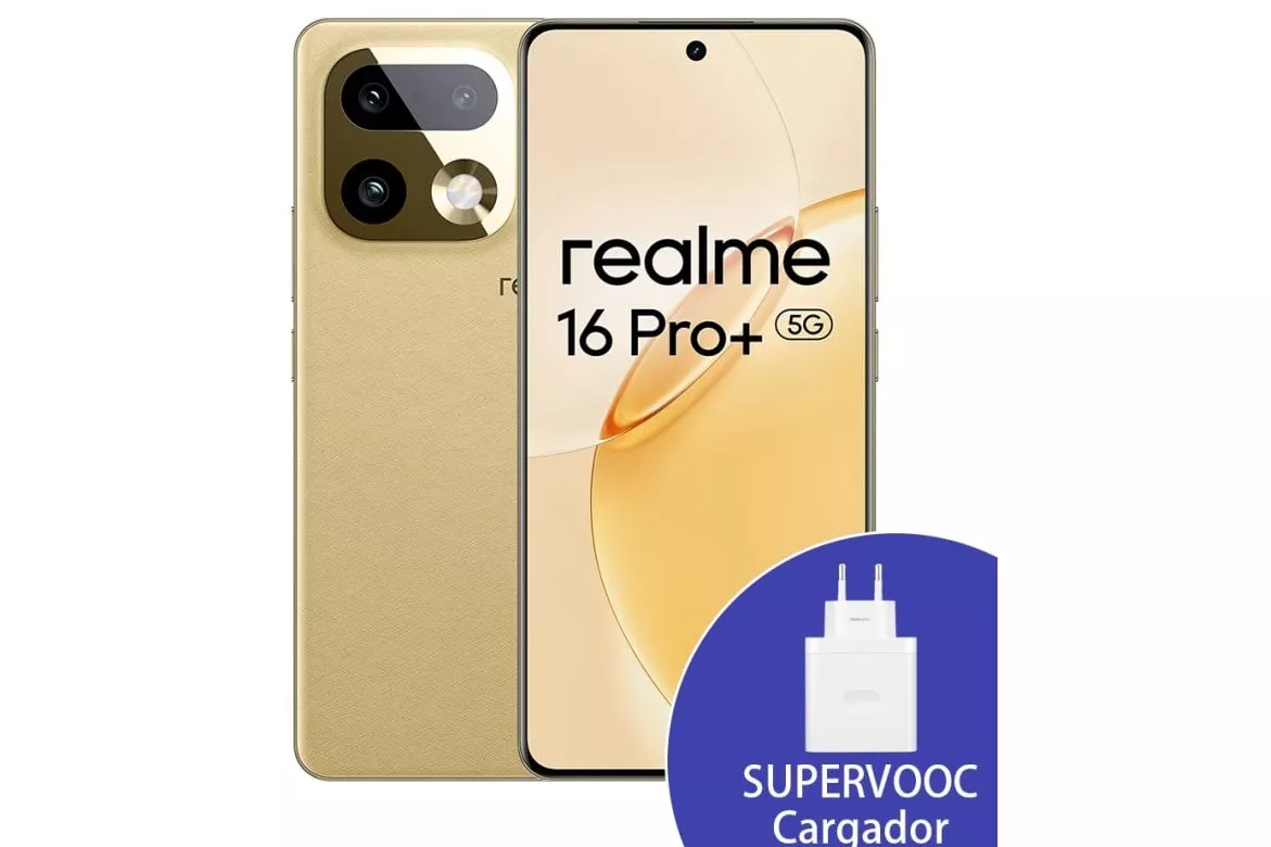 Realme 16 Pro Plus 5G 12GB 512GB 6.8" Dorado Incluye cargador 80W