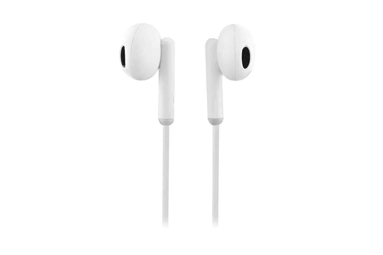 Auriculares TnB Way con cable USB-C para llamadas y m&uacute;sica, micr&oacute;fono, blancos