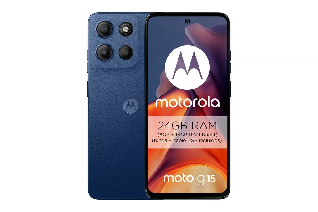 Smartphone/M&oacute;vil Motorola Moto G15 6.7" 8GB 512GB 4G Azul Marino