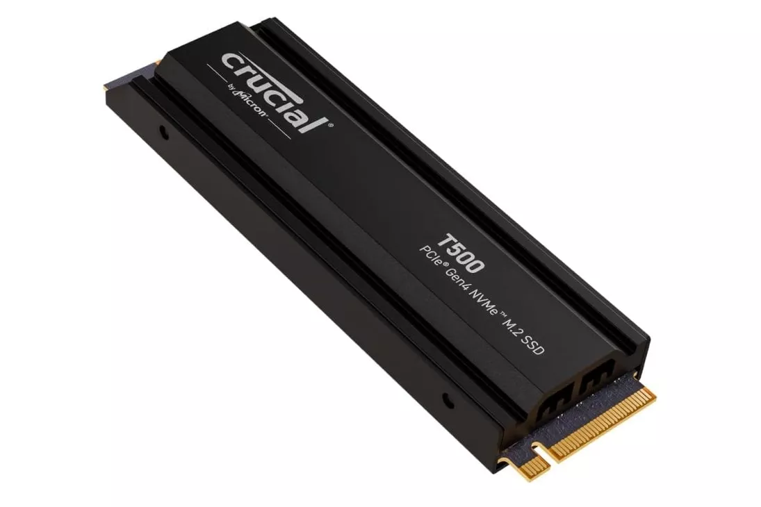 Crucial T500 2TB SSD PCIe Gen4 NVMe M.2 con Disipador