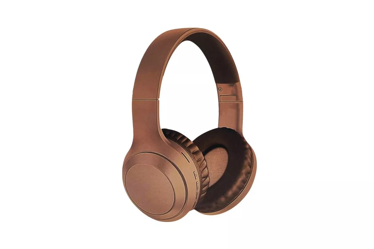 Klack KBT-1628 Auriculares Inal&aacute;mbricos de Diadema Bluetooth 5.0 Marr&oacute;n