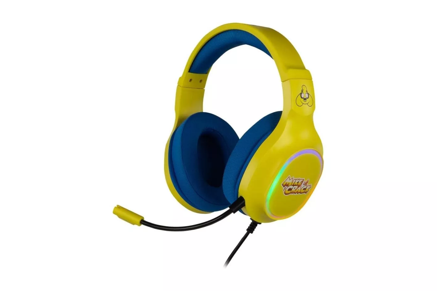 Auriculares Krom KRACK con cable USB para gaming, sonido 7.1 y RGB, amarillo y azul