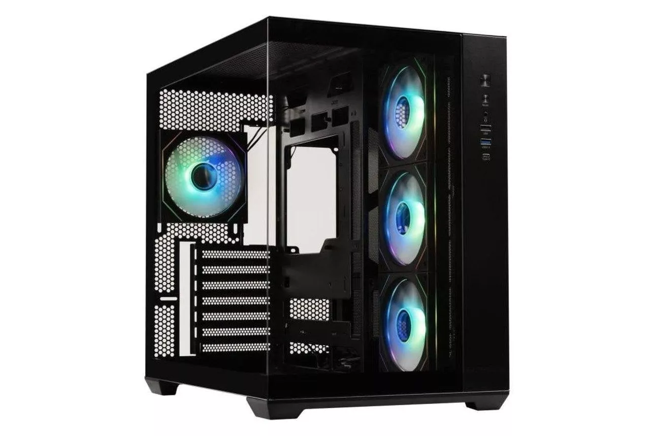 Caja PC Bitfenix AL118 Cubo Vidrio Templado 4 Ventiladores A-RGB USB-C ATX