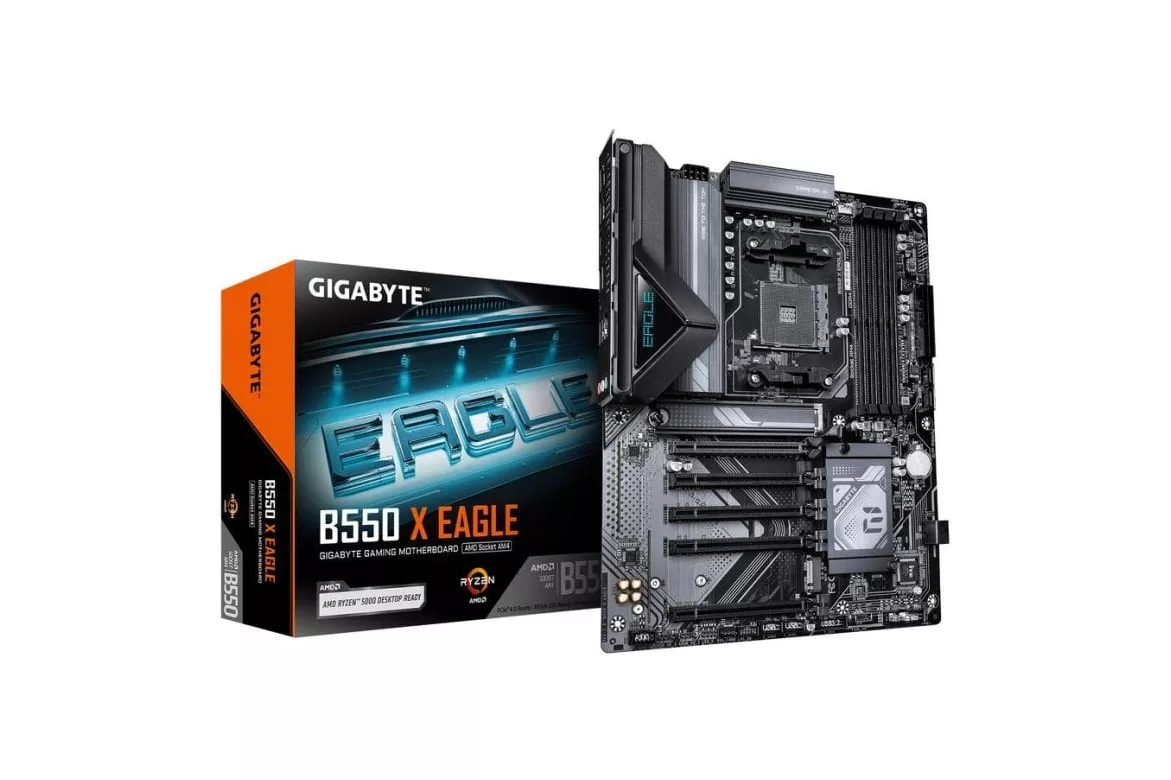 Placa Base Gigabyte B550 X EAGLE AMD B550 AM4 DDR4 ATX 2.5GbE PCIe 4.0 RGB
