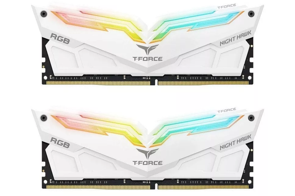 Team Group T-Force Night Hawk Gen2 White RGB DDR4 3200 PC4-25600 16GB 2x8GB CL16