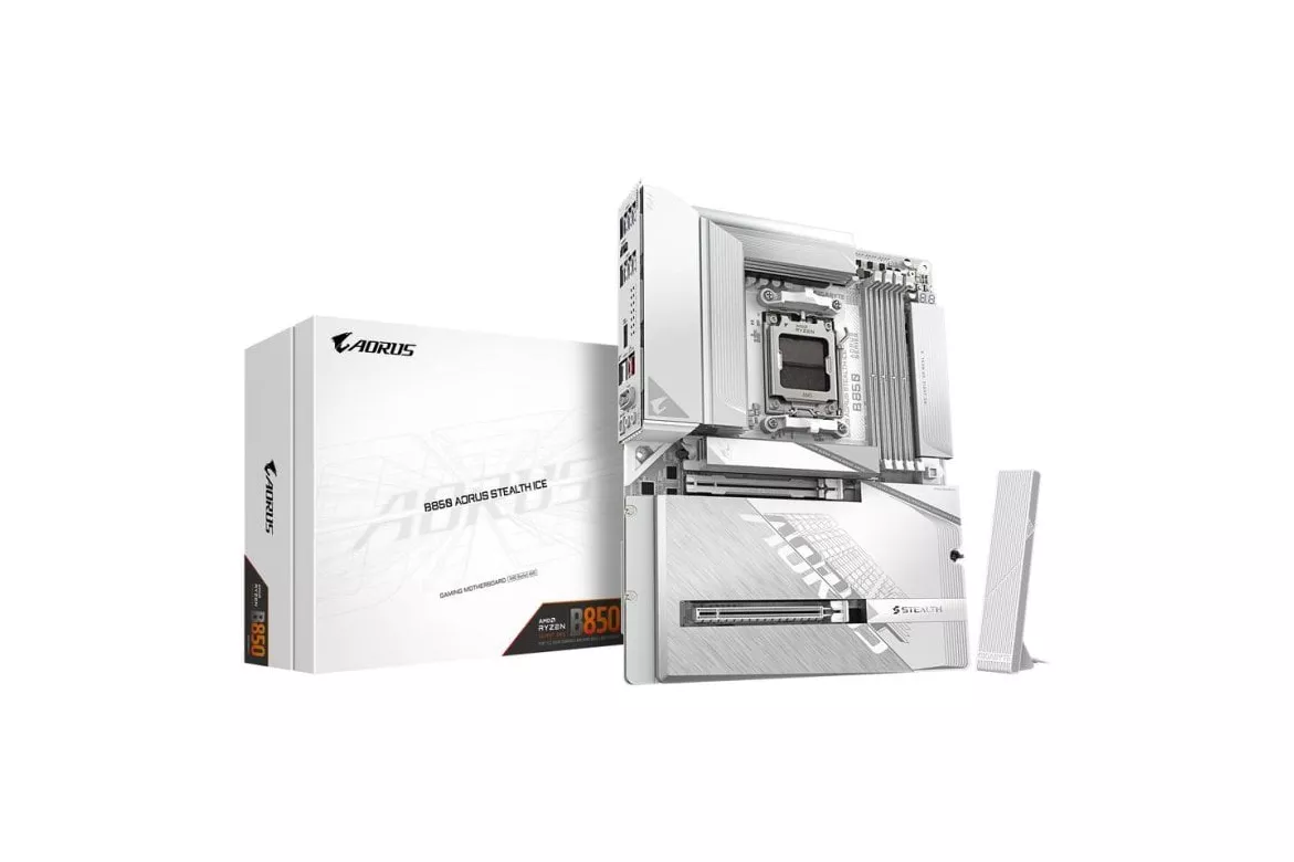 Placa base GIGABYTE B850 AORUS STEALTH ICE B850 AM5 DDR5 ATX WiFi 7 PCIe 5.0