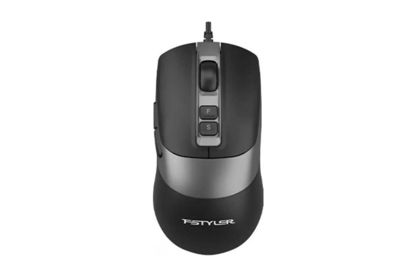 Rat&oacute;n A4Tech FM50PLUS-BK cableado negro con scroll y doble alimentaci&oacute;n