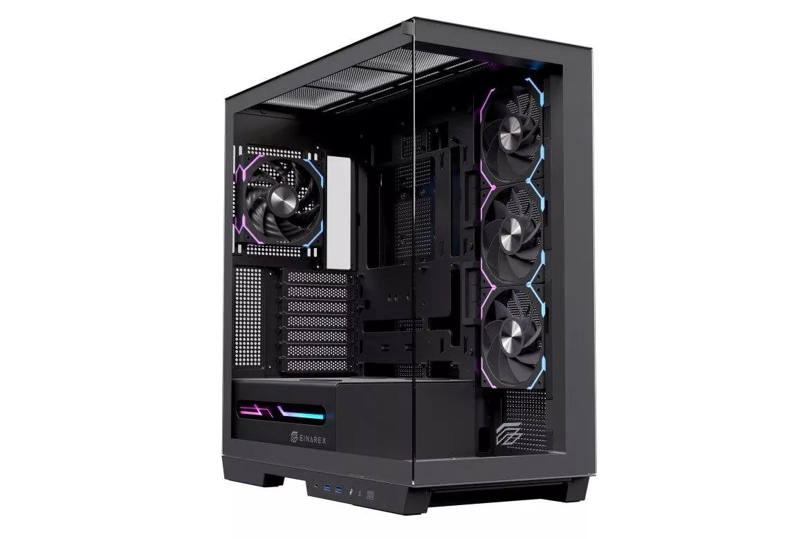 Caja PC Einarex Zenith Z1K RGB E-ATX Doble Cristal Templado 4 Ventiladores RGB USB-C