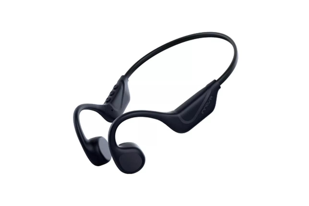 Auriculares INNOVA inal&aacute;mbricos Bluetooth deportivos de conducci&oacute;n &oacute;sea negros