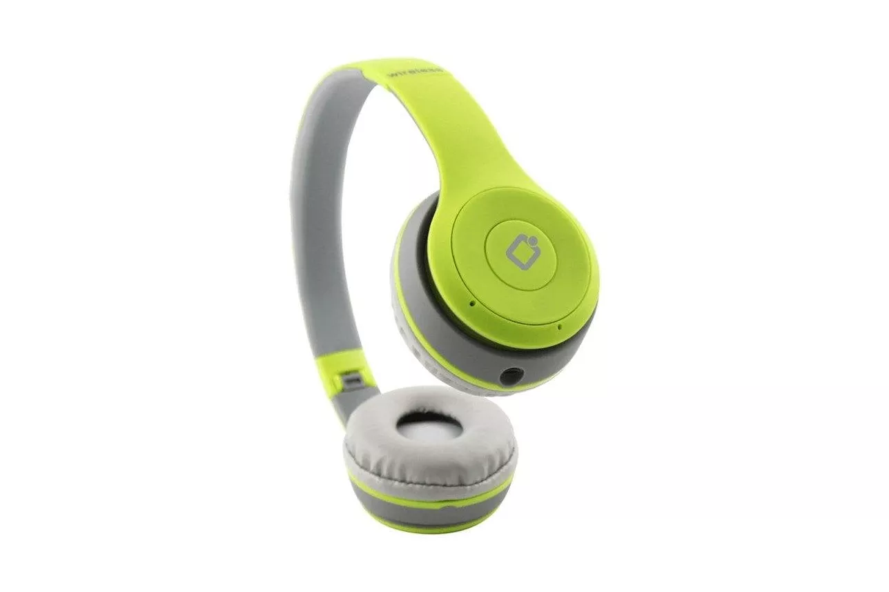 Auriculares INNOVA Wireless Sound TIME inal&aacute;mbricos Bluetooth plegables verdes