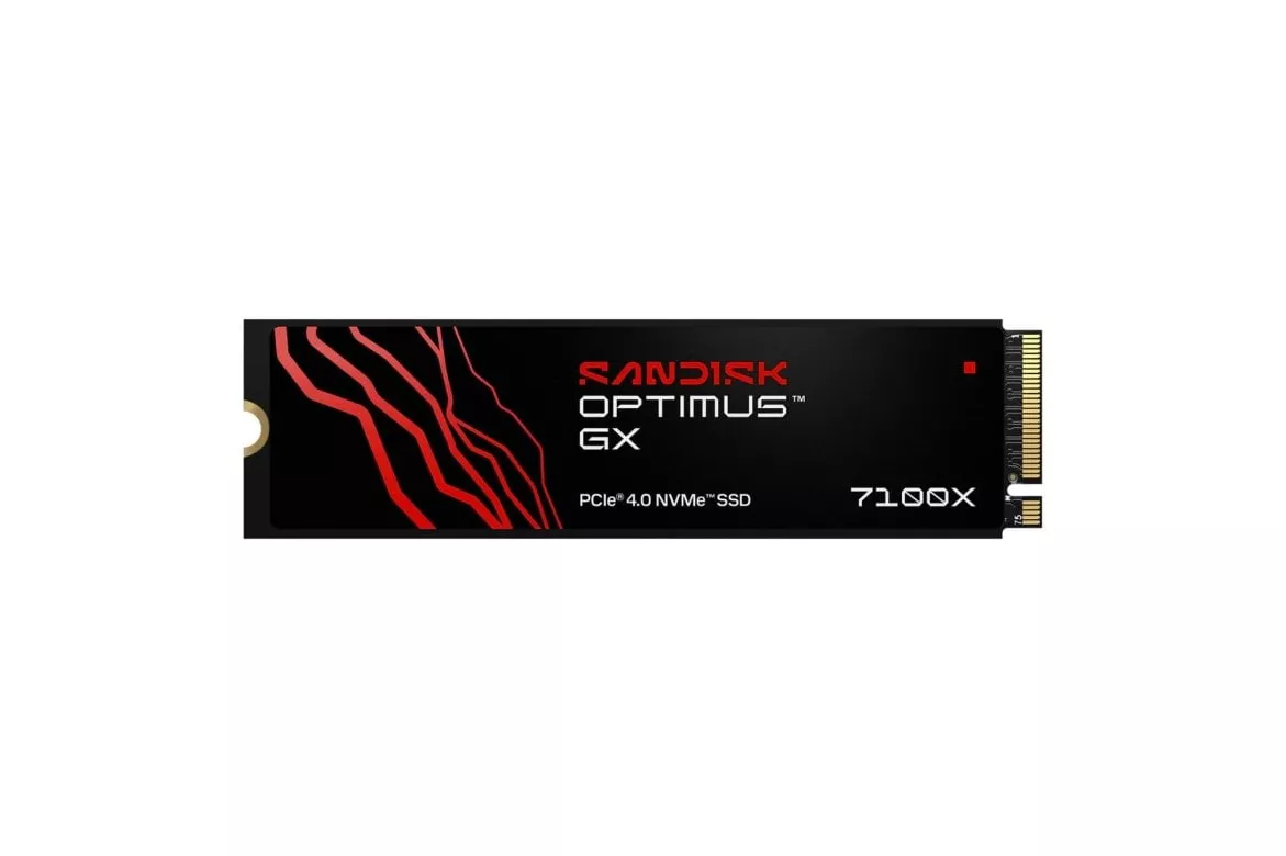 Disco Duro SanDisk Optimus GX 7100X 2 TB M.2 NVMe 7250 MB/s Gaming