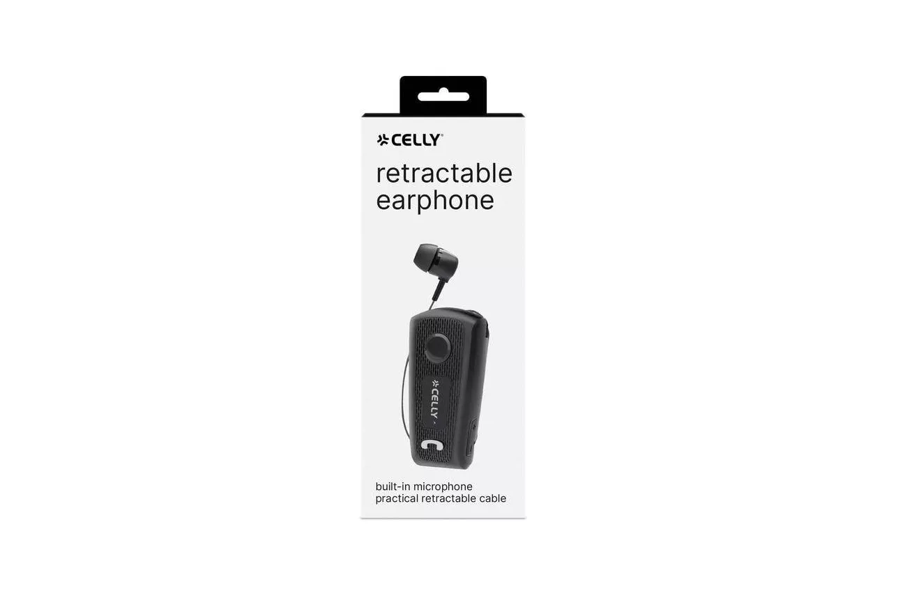 Auriculares Celly BHCLIP inal&aacute;mbricos con cancelaci&oacute;n de ruido y clip, negros