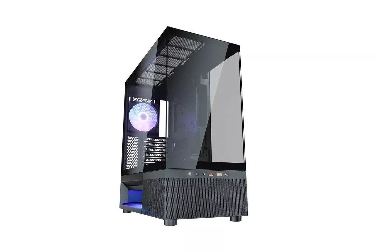 Caja PC COUGAR CFV220 RGB Midi Tower Negro Vidrio ATX