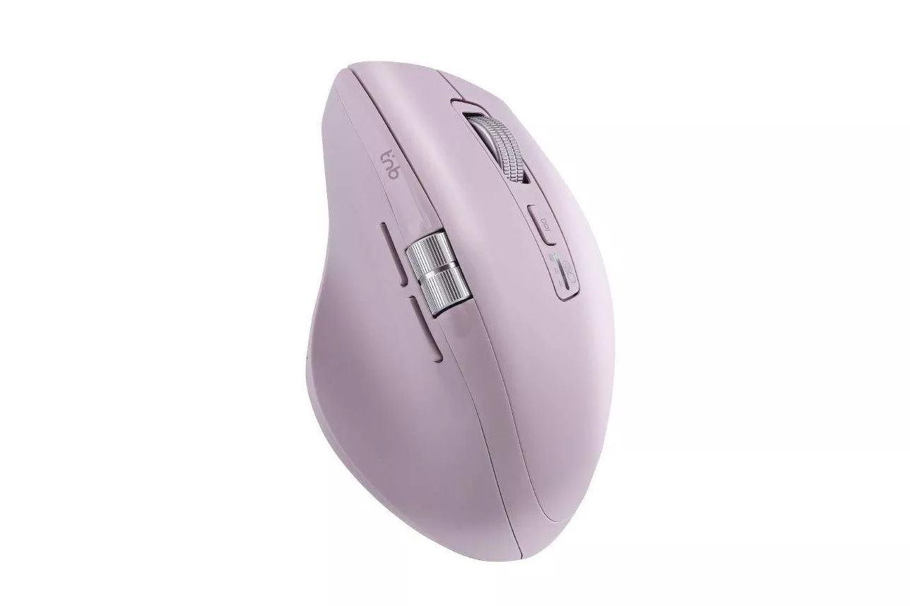 Rat&oacute;n TnB Infinite Pro Bluetooth y USB-A 3200 DPI rosa con doble rueda