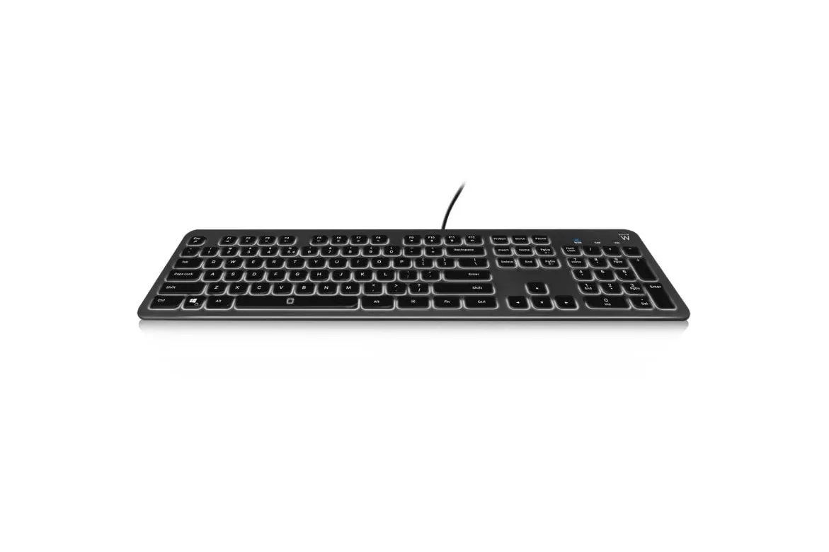 Ewent EW3269 Teclado Compacto Retroiluminado USB Negro