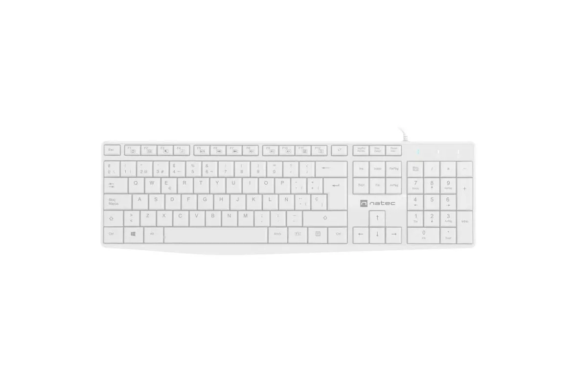 Natec Nautilus Teclado Slim Blanco
