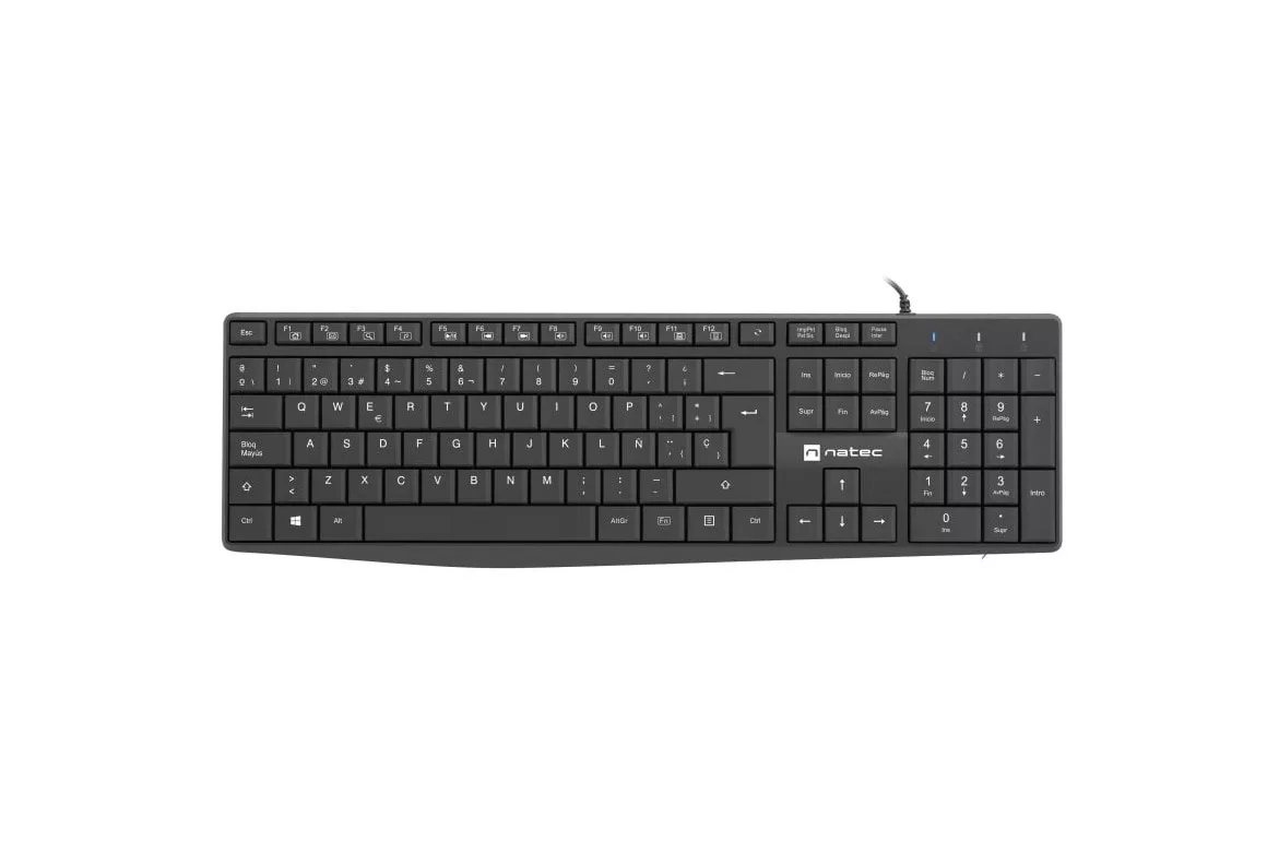 Natec Nautilus Teclado Slim Negro