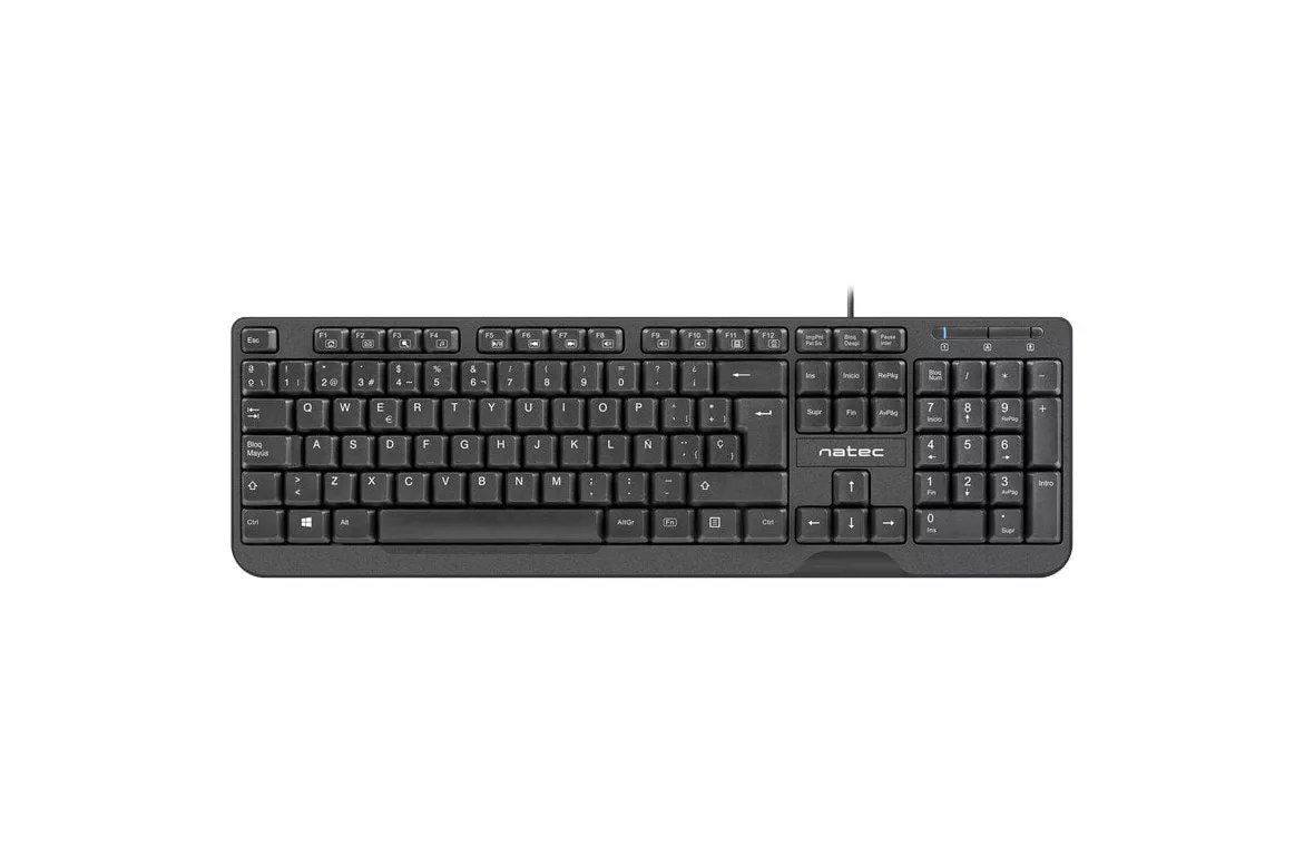 Natec Trout Slim Teclado USB Negro