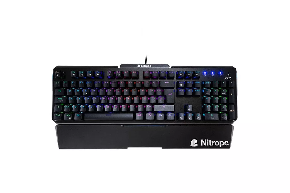 Nitropc NK10 Teclado Optomec&aacute;nico Gaming RGB Switch Blue
