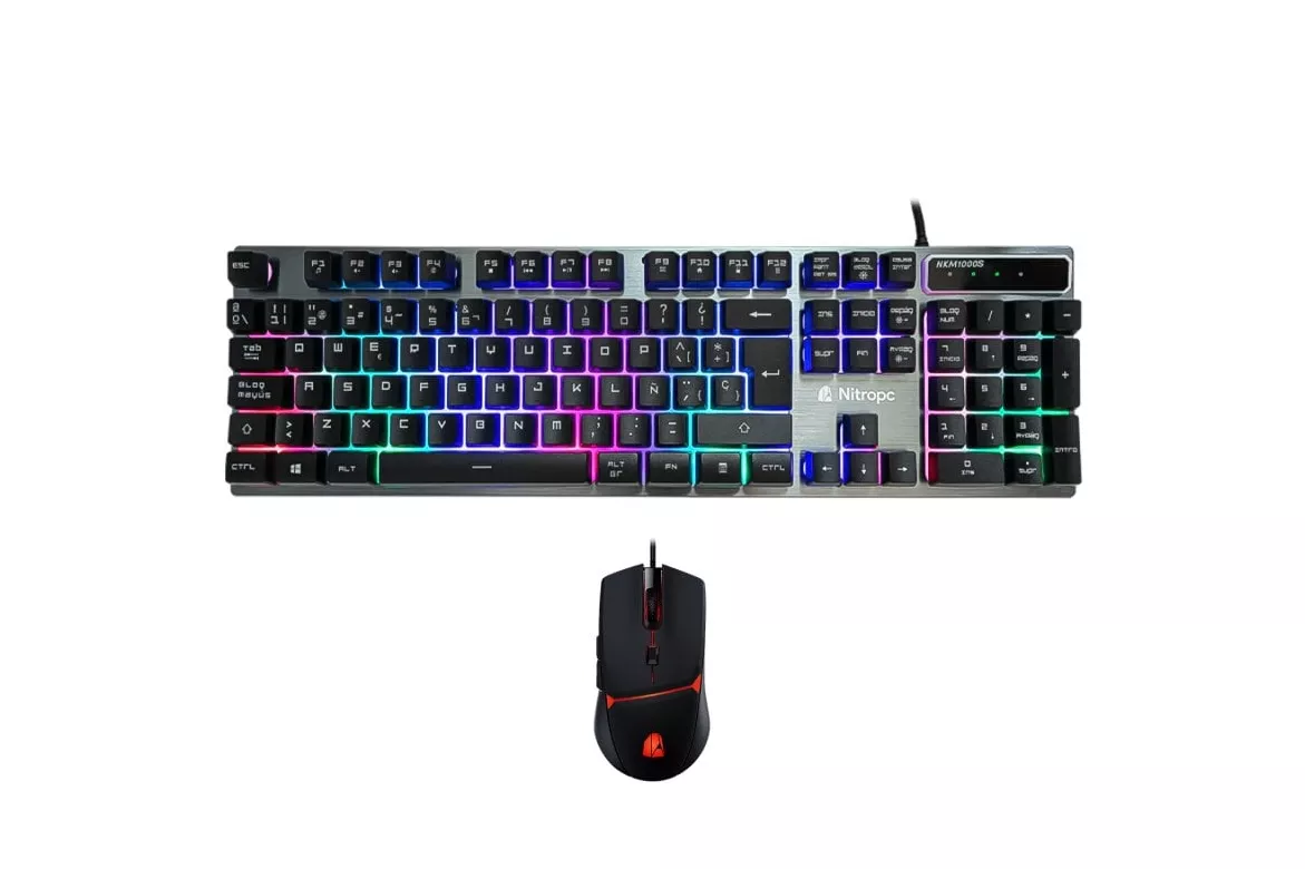 Nitropc NKM1000S Combo Teclado y Rat&oacute;n Gaming