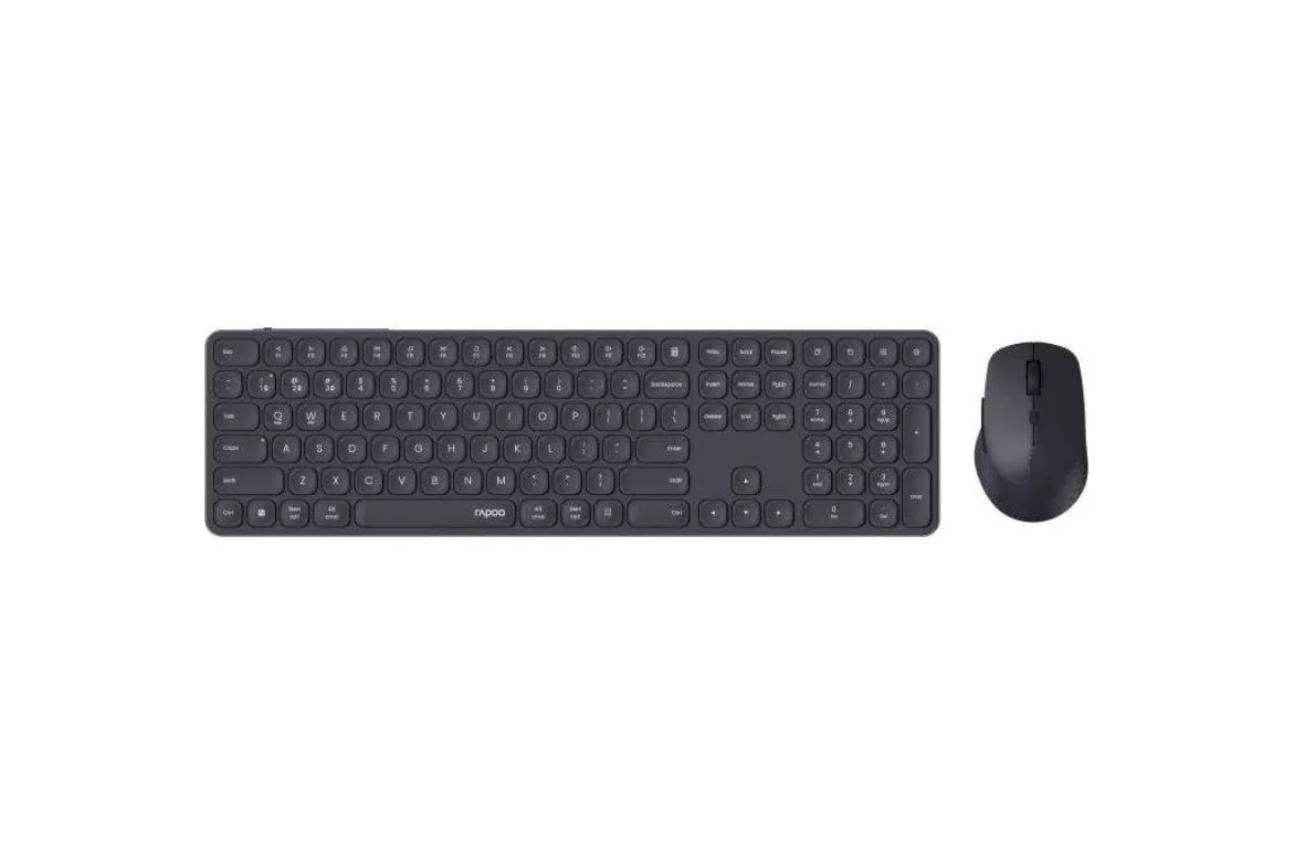 Pack Teclado y Rat&oacute;n Rapoo 9810M Inal&aacute;mbrico Multimodo Gris Oscuro