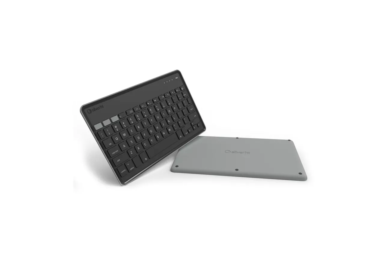 SilverHT Wireless BT Teclado Inal&aacute;mbrico Gris Oscuro para Tablets
