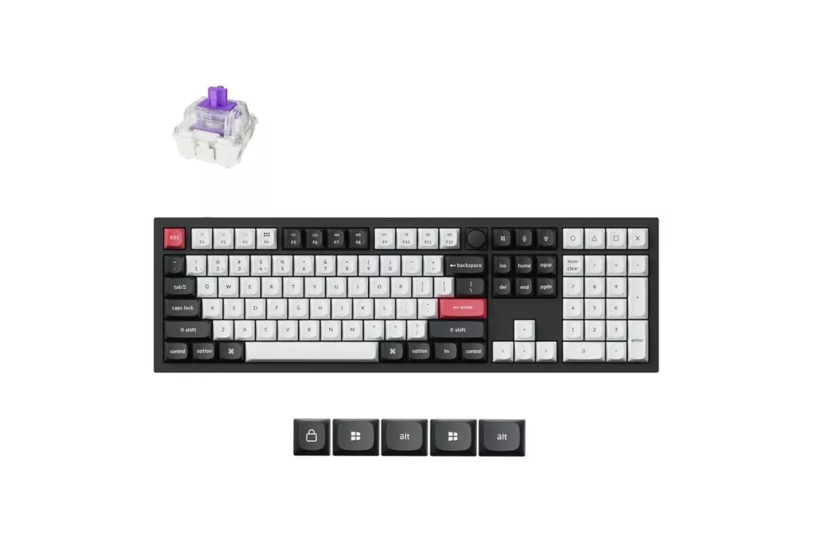 Teclado Keychron Q6 Hall Effect Magn&eacute;tico Layout ES retroiluminado inal&aacute;mbrico-al&aacute;mbrico