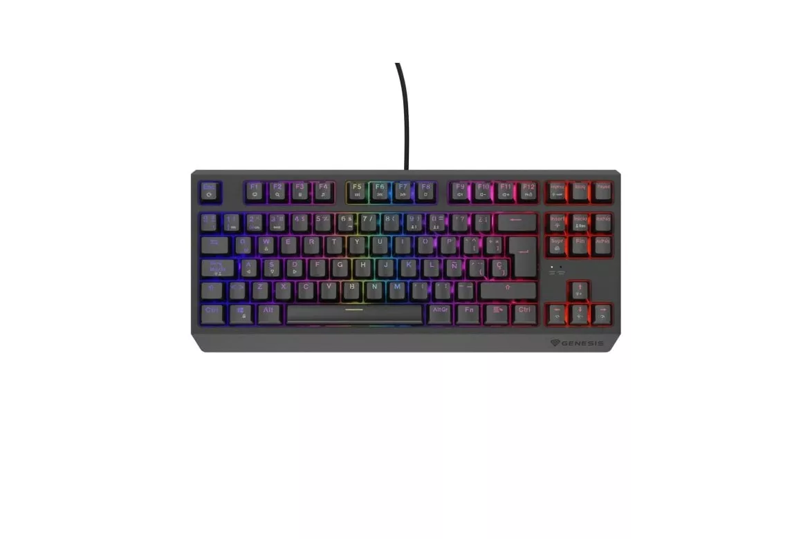 Teclado mec&aacute;nico Genesis Thor 230 TKL Layout ES retroiluminado RGB al&aacute;mbrico USB