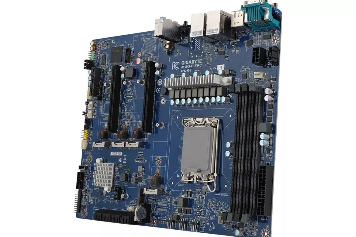 Placa Base Gigabyte MW34-SP0 Intel W680 LGA 1700 DDR4 ATX Sin WiFi