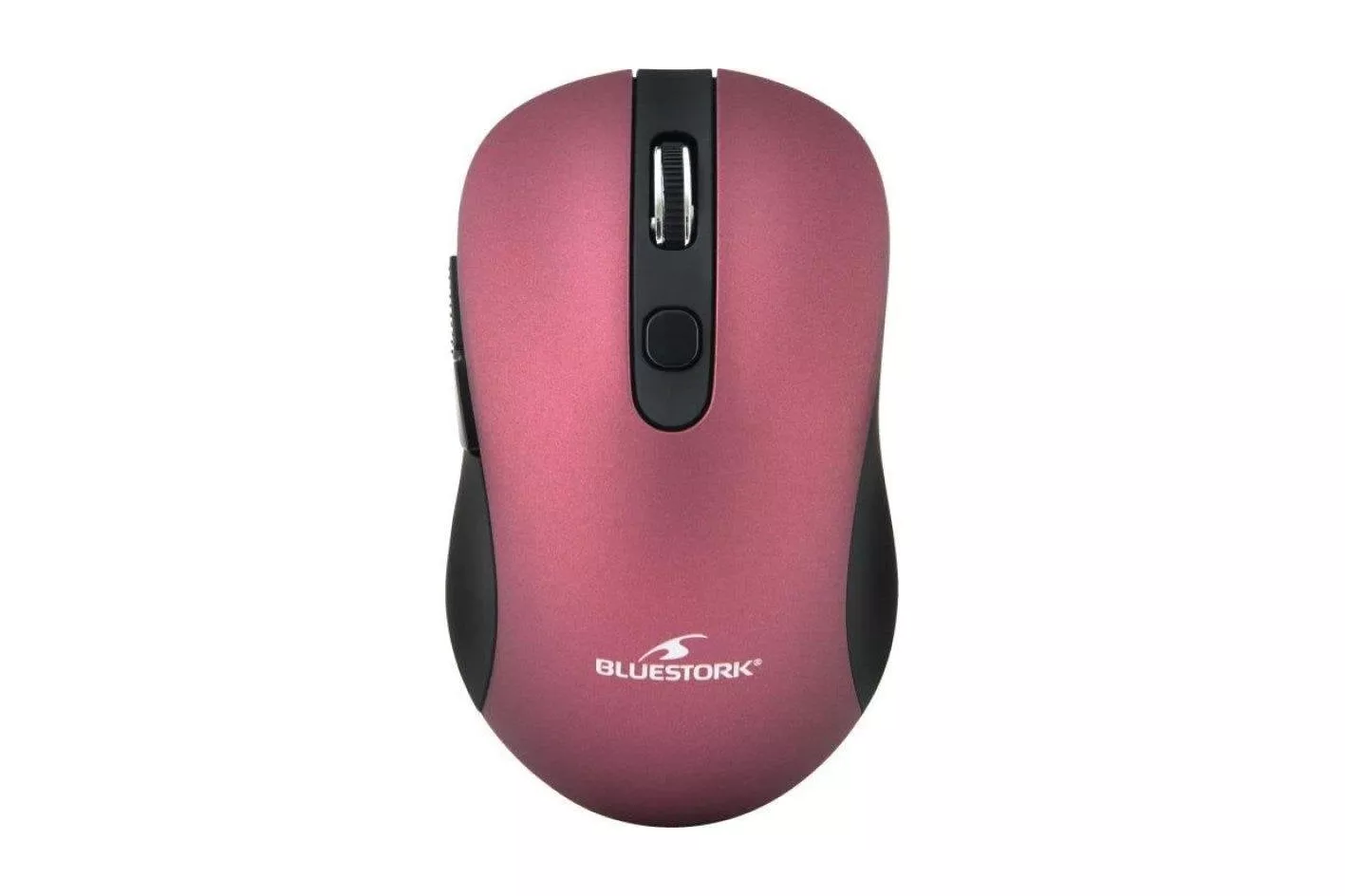 Rat&oacute;n Bluestork Office 60 WL inal&aacute;mbrico 1600 DPI negro y p&uacute;rpura, 6 botones