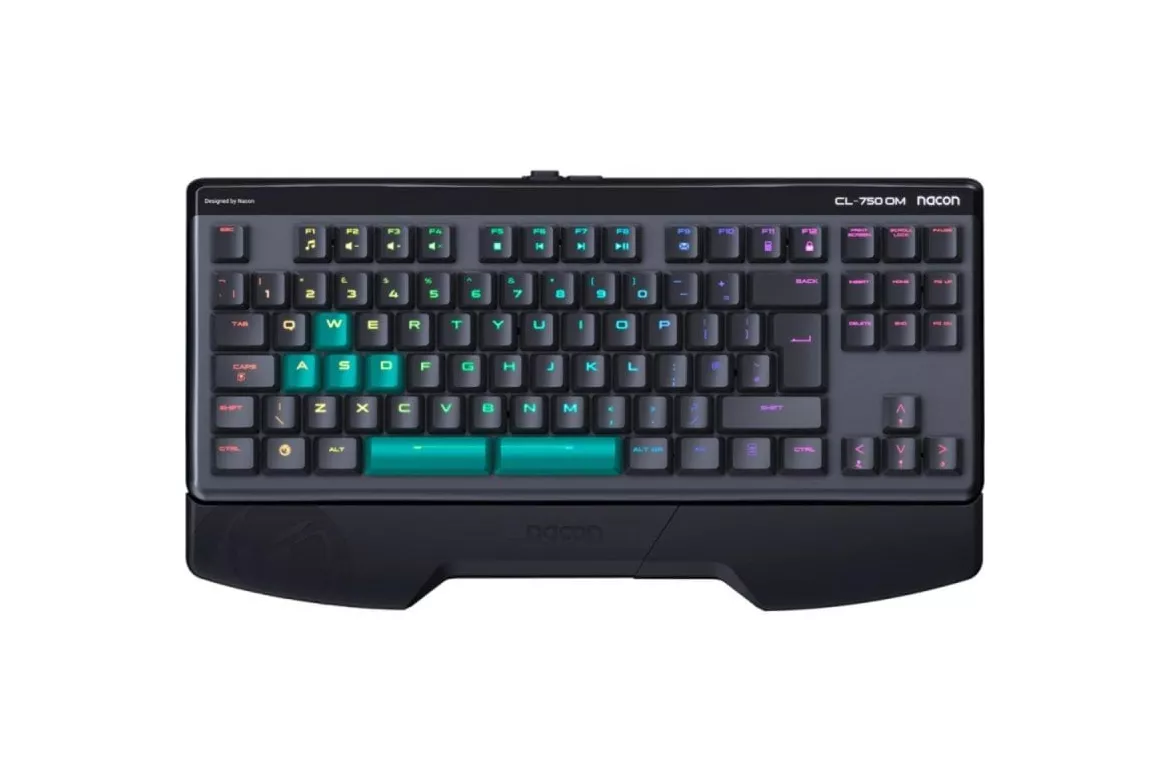 Teclado &oacute;ptico Nacon CL-750OSP Layout ES retroiluminado RGB reposamu&ntilde;ecas desmontable