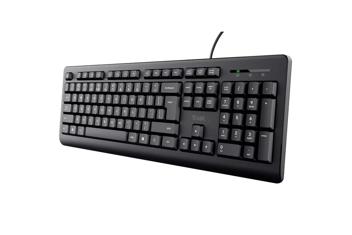 Trust Primo Teclado USB Teclas Silenciosas Resistente a Vertidos